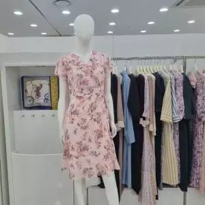 조이너스 쉬폰 브이넥 프릴 A라인 캐주얼 정장 원피스jacf8wop0900_US