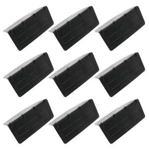 Yangz 12PCS V-코너 엣지 프로텍터 플라스틱 직각 상자 포장 고정 코너 강철 가전제품용 화물 적재 시스템 범퍼 쿠션 팔레트화된 상품 블랙