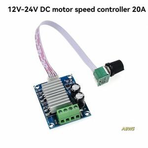 20A PWM DC 전동 속도 컨트롤러 조절 레귤레이터 온도 디밍 스위치