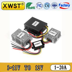 3V 4V 5V 6V 8V 9V 11V ~ 12V DC-DC 승압 전원 공급 장치 1~20A 부스트 컨버터 방수 전압 조정기 (자동차 L