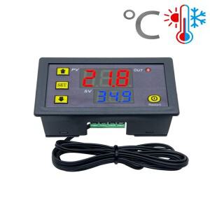 W3230 릴레이 출력 디지털 온도 컨트롤러 -55~120C 조절기 가열 냉각 제어 스위치 10A 220V/20A 12V