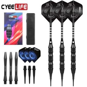 CyeeLife 20g 3피스 팁 다트 알루미늄 샤프호환트 전자 플라스틱 보드 실내 야외 게임 가족 바 엔터테인먼