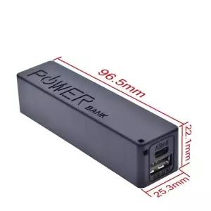 USB 파워 뱅크 케이스 키트 18650 배터리 충전기 DIY 박스 쉘 아두이노용 블랙