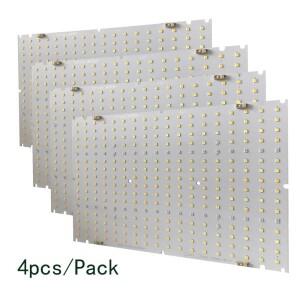 혼합된 흰색  660nm 730nm 395nm LED를 갖춘 4개/갑 480W 양자 보드 성장 조명 PCB 모듈