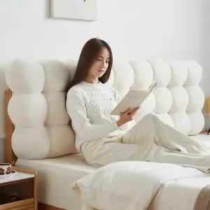 /제이라이프 국내배송 스노우볼 셀프 침대 헤드 쿠션 (라지싱글)