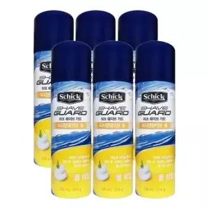 쉬크 면도용 쉐이브가드 워시앤쉐이브 폼 220mL X 6개
