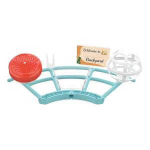 NETVUE BIRDFY PRO PERCH 수트 미니 DIY 애호가에게 포함한 과일 추가 피더 확장 이상적 홀더 퍼치 모이통 젤리 기능까지 웰컴 블루 벌새 넓은 카드를