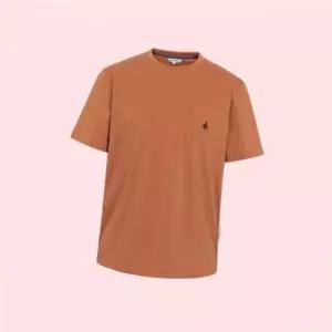 빈폴 25FW 포켓 로고 반소매 티셔츠 상의 옐로이시 브라운 BC5742C66B 4583999