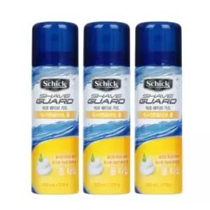 쉬크 쉐이브가드 워시앤쉐이브 폼 220ml 3개 면도폼 쉐이빙폼