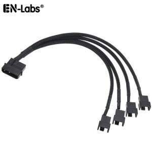 Molex-1/2/3/4/5 TX3/TX4 핀(PWM) 12V PC 케이스 팬 전원 분배기 케이블 어댑터  Molex-3 핀 4핀 슬리브 쿨