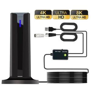 UHD안테나 TV 실내 지상파 수신기 스마트 증폭기는 4K 안테나를 지원합니다 신호 안테나 수신 고화질 1080P 디지털 거리 HD 미니