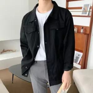 오너클랜 남성 가을 간절기룩 흑청 루즈핏 데님 자켓 오버핏 청자켓 청자켓 남자자켓 봄아우터