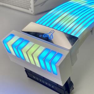 ARGB 전원 메인 보드 커넥터  데스크탑 PC 공급 장치용  9 LED 24 핀 암-수 90 도 어댑터  5V 3 DIY