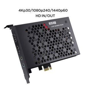 캡쳐보드 EZCAP324B 게이머 PCIE 비디오 4K 캠코더용 스트림 레코드 카드 게임 캡처
