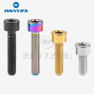 Wanyifa 자전거 티타늄 패스너용 볼트  알렌 키 나사  M4x10  12  15  20mm  Din912