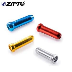 ZTTO MTB로드 바이크 내부 와이어 엔드 캡 50피스 Shifter 케이블 팁 브레이크 시프트 Derailleur 크림 자