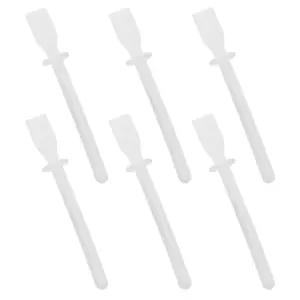 Dsjnf 화이트 플라스틱 어플리케이터 주걱 일회용 혼합 도구 실리콘 6PCS