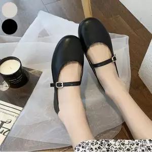 둥근앞코 플랫슈즈 여성 스트랩 단화 러블리 메리제인 편한신발 여자편한신발