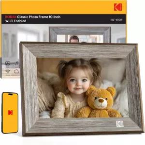 KODAK 나무 WiFi 디지털 액자 32G 10.1인치 1280x800 HD IPS 터치스크린 자동 회전 친구 및 가족을 위한
