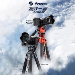 항공샷삼각대 FOTOPRO AIRFLY 경량 카메라 휴대용 삼각대 컴팩트 섬유 여행 탄소