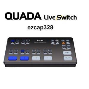 캡쳐보드 EZCAP328 쿼드 스위치 라인 카드 CTIA 믹서 HDMI 5MM 오디오 헤드셋 비디오 스위처 TRS 캡처