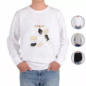 맨투맨 전색상 포즈가 여러개 강아지 f 디자인티셔츠