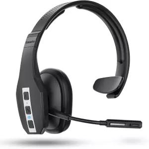 트라이 마이크 노이즈 캔슬링 기능이 있는 코남보 트럭커 블루투스 헤드셋 JBT600 CVC 8.0 음소거 버튼