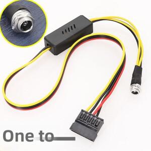 DC 5525-SATA 하드 드라이브 전원 공급 장치 케이블 12V-4Pin 스텝다운 전압 조정기