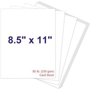 화이트 카드스톡 8.5 x 11, 230gsm 커버 카드스톡 종이, 프린터용 85파운드 헤비 카드스톡, 초대장용 카드스톡 종이, 스크랩북, 공예품, DIY 카드, 장식, 드로잉(30매)