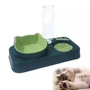반려동물물통 반자동 딸기 급수 급식기 다크그린 고양이정수기