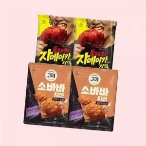 CJ제일제당 CJ 고메 소바바 마쏘킥순살 375g x2개 + 자메이카치킨 350g 4524922