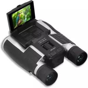 미놀타 12x32 디지털 쌍안경 - 4K UHD 비디오 카메라 48MP 사진 8배 줌 IPS 눈부심 방지 화면 내안개 광학