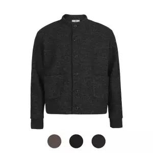 [파파브로] 남성 크롭 이중지 골지 가디건 LM-CA-CROP[35933883]