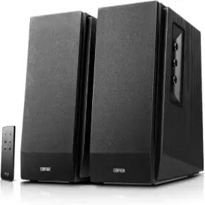 Edifier R1700BT 블루투스 책장 스피커 - 활성 근거리 스튜디오 모니터 전원 2.0 설정 나무 인클로저 66w