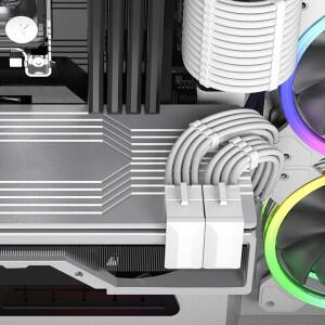 180도 ATX 8핀 전원 어댑터 데스크탑 컴퓨터 암-수 그래픽 카드용 DIY 액세서리