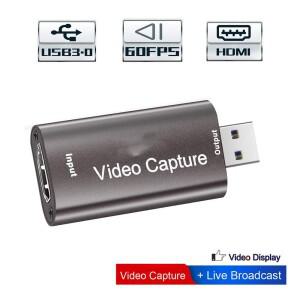 오디오 비디오 캡처 카드 60fps  4K HDMI 호환 USB 3.0 2.0 게임 스트리밍 라이브 방송을 위한 안정적인 변
