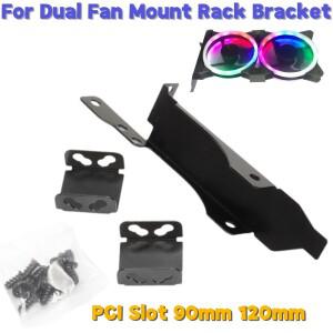 그래픽 카드 쿨러  듀얼 팬 마운트 랙  PCI 슬롯 브래킷  90mm  120mm 팬용