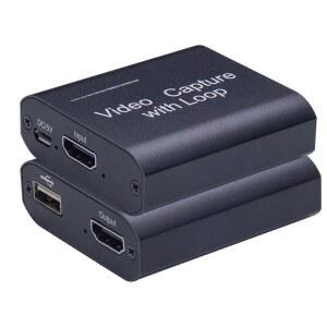 캡쳐보드 4K HDMI 호환 비디오 USB 1080P 게임 OBS 그래버 루프 카드 캡처 녹화