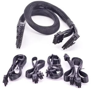 쿨러 마스터 V700 V850 V1000 ATX 24 핀 PCIe 6Pin 주변 장치 SATA PSU 전원 공급 케이블