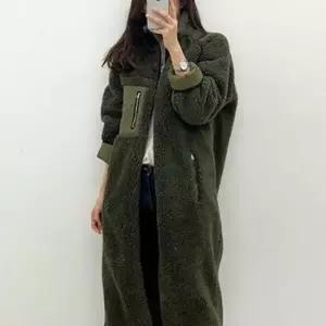 여자캐주얼스트릿룩 여자 가을 겨울 따뜻 캠핑룩 아우터 롱후리스 점퍼