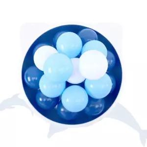 선물 오션블루볼 85mm 유아 볼풀공 80개 놀이 약