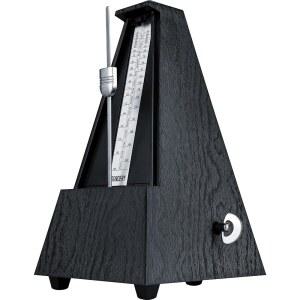 피아노 기타 드럼 바이올린 색소폰을 위한 Sondery 클래식 기계 메트로놈, 벨 포함 모든 악기, 템포 범위 40-208bpm, 비트 02346, 편안한 클릭 사운드의 블랙 우드 그레인 ABS 케이스
