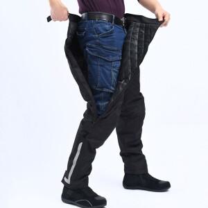 오토바이 방풍 바지 가을 방지 타기 열 장비 분리형 퀵 릴리스