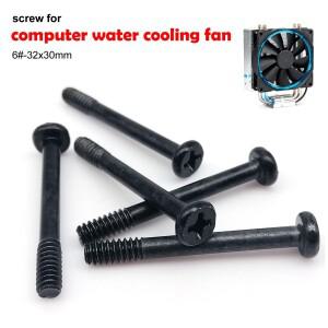 50개 6  -32x30mm 긴 필립스호환 플랫 헤드 마운트 나사 볼트 PC 케이스 비디오 카드 쿨러 라디에이터워터