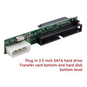 SATA-IDE 어댑터  ATA 133 100 HDD CD DVD-ROM RW 시리얼  암컷 데이터 변환기  7 + 15 핀  2.5 3.5 인치