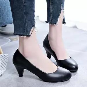 구두 발편한 펌프스 힐 데일리 정장 면접 오피스 5.5