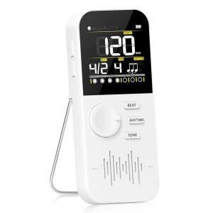 ENO MUSIC 충전식 크고 깨끗한 사운드 디지털 메트로놈, 기계식 우드 블록 및 보컬 카운팅으로 피나오 기타 Bss 바이올린 우쿨렐레 드럼 연주자를 위한 비트 계산