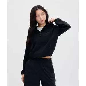디스커버리 DISCOVERY EXPEDITION 프레시벤트 여성 컬러블럭 크롭 바람막이 BLACK 197958