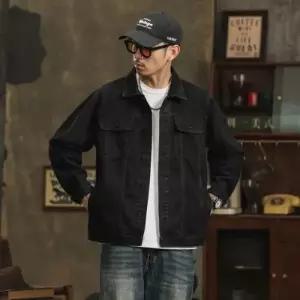 GLINE 데님 가을 봄 캐주얼 빈티지 남친 스트랩 멋스러운 청자켓 재킷 코트 JEN3