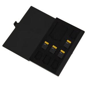 SD카드보관함 수납 케이스 IN 휴대용 메모리 보관 SD 8TF 단층 보호 상자 카드 1SD 알루미늄 홀더